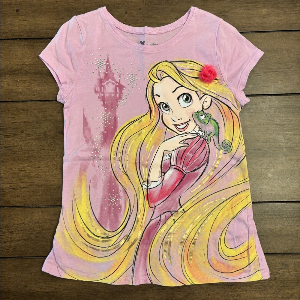 Disney Jumping Beans Princess Rapunzel lavender Girls T-Shirt